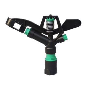 2 nozzle impact plastic sprinkler